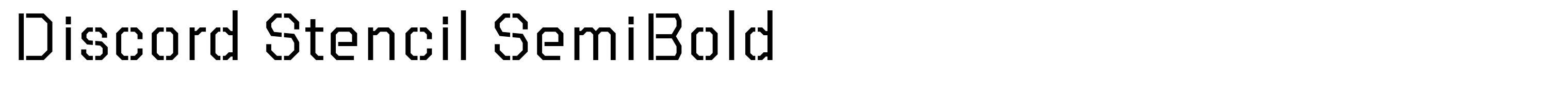 Discord Stencil SemiBold